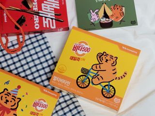 광동생활건강 [광동] 비타500데일리스틱  ★빼빼로데이★ 30포+70포+ 뚱랑이스티커+빼빼로+쇼핑백 — 5점을 준 리뷰어가 2022년 11월 올린 사용 사진