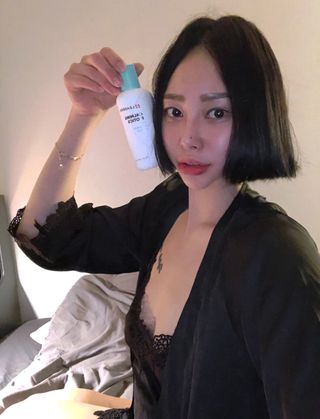 리더스코스메틱 리더스 카밍 바이오틱스 에센스 워터 — 5점을 준 리뷰어가 2021년 12월 올린 사용 사진