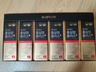 서울약사신협_투데이홍삼정플러스스틱_10g x 60포 — 5점을 준 리뷰어가 2021년 7월 올린 사용 사진