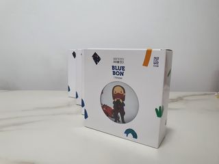 [블루 본 아이노우] 유아용 컬러마스크 40 PCS SET 2중 택 1 — 5점을 준 리뷰어가 2021년 4월 올린 사용 사진