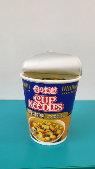 NISSIN 닛신 컵누들  4종 - 씨푸드오리지날, 씨푸드 스파이시, 씨푸드 커리, 씨푸드 XO소스 — 4.5점을 준 리뷰어가 2022년 5월 올린 사용 사진