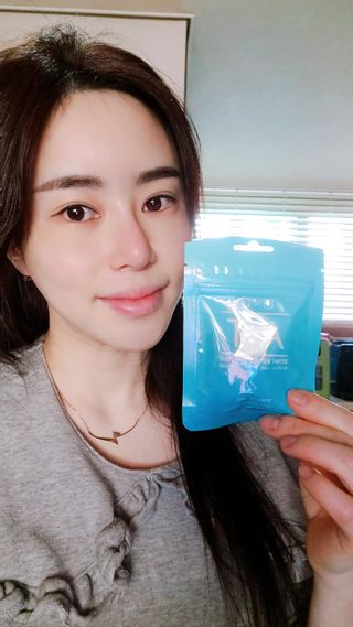 입 냄새 완화에 도움을 주는 에티켓 캔디 앳캔디 스트롱민트 — 5점을 준 리뷰어가 2021년 1월 올린 사용 사진