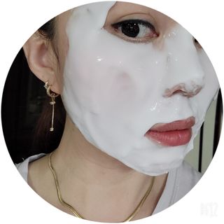메디필 레드 락토 콜라겐 모델링 팩 — 5점을 준 리뷰어가 2021년 3월 올린 사용 사진