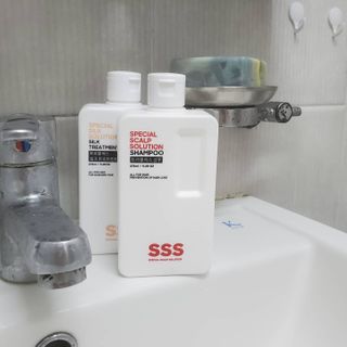 트리플에스 탈모 샴푸 275ml + 실크 트리트먼트 275ml — 4.5점을 준 리뷰어가 2021년 2월 올린 사용 사진