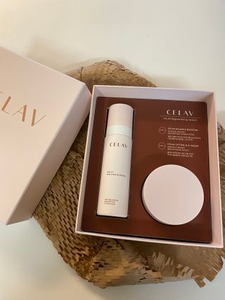 프리마인 바르기만 하면 철벽 스킨케어+24시간 마스크팩 효과. 셀라브 리제너레이팅 시스템 부스터+크림 세트 — 5점을 준 리뷰어가 2023년 7월 올린 사용 사진