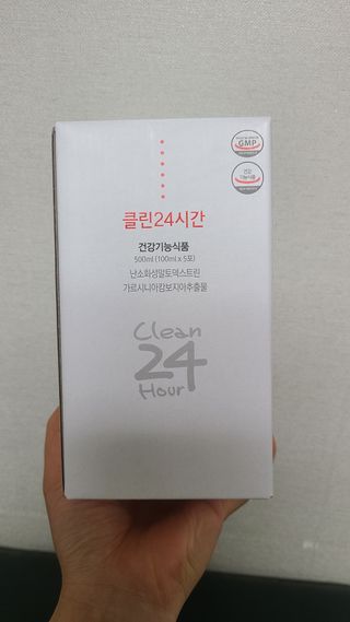 클린24시간 1BOX(5포) + 전용보틀(500ml) — 5점을 준 리뷰어가 2022년 8월 올린 사용 사진