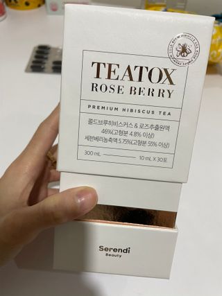 세렌디뷰티_이너뷰티 티톡스 로즈 베리 — 5점을 준 리뷰어가 2021년 5월 올린 사용 사진