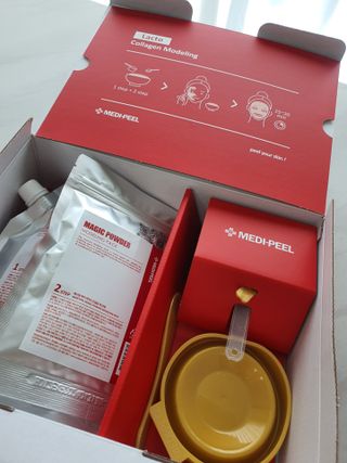 메디필 레드 락토 콜라겐 모델링 팩 — 5점을 준 리뷰어가 2021년 3월 올린 사용 사진