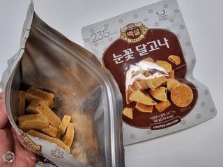 딜라이트 프로젝트  달콤한 눈꽃 간식세트( 눈꽃 솜사탕 / 레몬라임 솜사탕 / 달고나 총 7EA+스마트톡 증정) — 3.5점을 준 리뷰어가 2022년 5월 올린 사용 사진