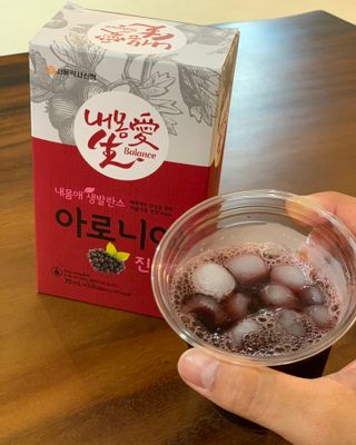 서울약사신협_내몸애생발란스아로니아_70ml x 30포 — 5점을 준 리뷰어가 2021년 7월 올린 사용 사진