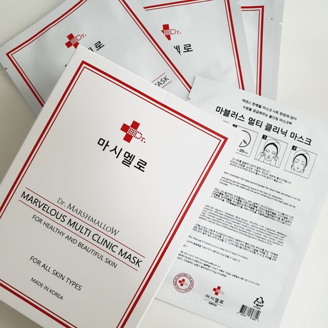 닥터마시멜로 마블러스 멀티 클리닉 마스크 리뷰 사진