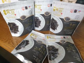 광천우리맛김 우리집밥도둑 맛있는광천김 우리김자반 50g 5봉 — 5점을 준 리뷰어가 2021년 10월 올린 사용 사진