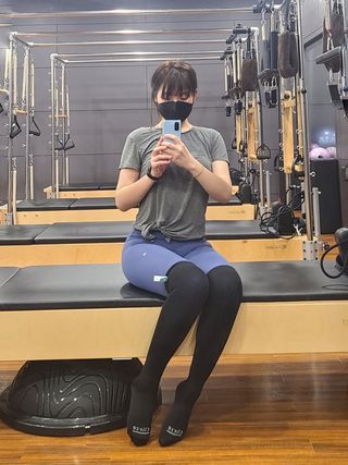 엘리제 요가 필라테스 골프 오버니삭스 — 5점을 준 리뷰어가 2022년 1월 올린 사용 사진
