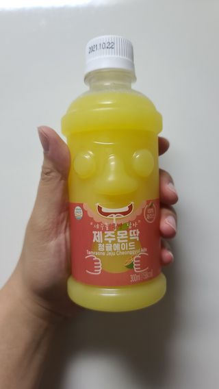 탐라원 제주의 맛, 몬딱주스 4종세트 - 한라봉몬딱주스, 천혜향몬딱주스, 청귤에이드, 당근몬딱주스 — 5점을 준 리뷰어가 2021년 7월 올린 사용 사진