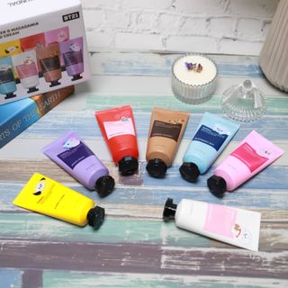 쿤달 BT21 시어버터 앤 마카다미아 퓨어 핸드크림 50ml 7구 기프트 세트 — 5점을 준 리뷰어가 2021년 3월 올린 사용 사진