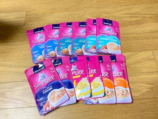 비타크래프트 고양이 수프 50g 3가지맛 x4팩씩 총 12팩 — 5점을 준 리뷰어가 2021년 10월 올린 사용 사진