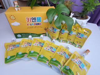 [몸엔용] 어린이, 초등학생의 영양간식 달콤 국산녹용 키엔용  80ml x 10포 — 5점을 준 리뷰어가 2021년 7월 올린 사용 사진