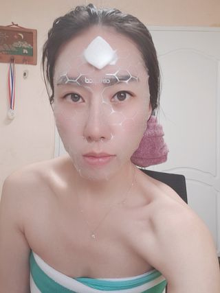 cellpod 셀팟 미세전류 마스크팩 프로그램 MC±WELL 5회분 — 4점을 준 리뷰어가 2022년 3월 올린 사용 사진