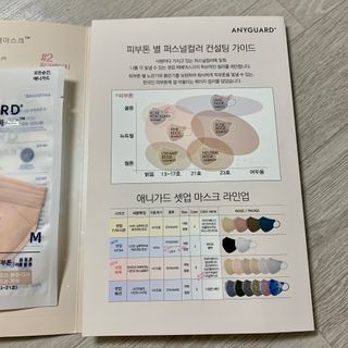 애니가드 셋업메베마스크 (대형 4컬러 + 중형 4컬러) — 5점을 준 리뷰어가 2022년 4월 올린 사용 사진