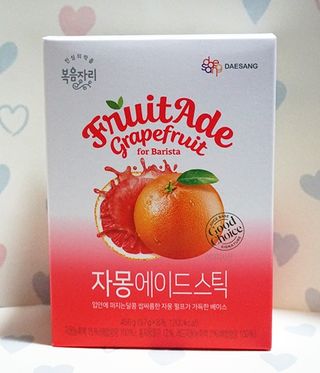 [복음자리] 바리스타 패키지 2종 랜덤발송 (딸기스무디 스틱+샤인머스캣에이드 or 망고스무디+자몽에이드) — 5점을 준 리뷰어가 2022년 7월 올린 사용 사진