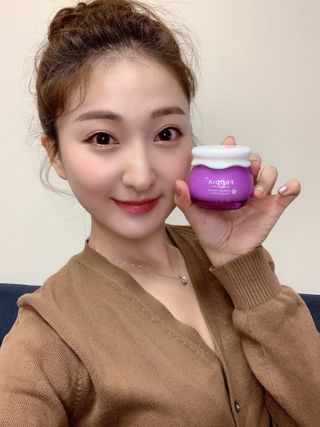 [후르디아] 72시간 블루베리 속살 수분크림 — 5점을 준 리뷰어가 2021년 2월 올린 사용 사진