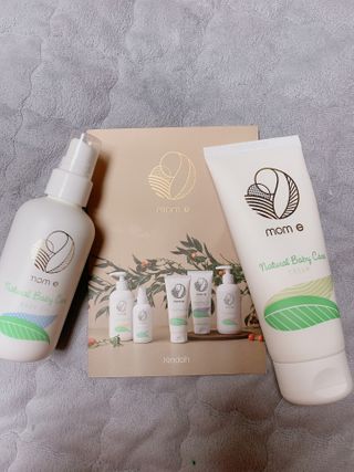 mom e 맘이 내추럴 베이비 케어 크림+바디오일 — 5점을 준 리뷰어가 2021년 1월 올린 사용 사진