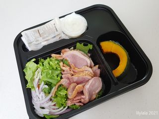 참살이도시락 작심삼일 샐러드도시락 3개 맛보기 새벽배송 또는 택배배송 — 5점을 준 리뷰어가 2021년 8월 올린 사용 사진