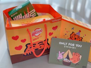 광동생활건강 [광동] 비타500데일리스틱  ★빼빼로데이★ 30포+70포+ 뚱랑이스티커+빼빼로+쇼핑백 — 5점을 준 리뷰어가 2022년 11월 올린 사용 사진