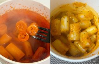 프리 [요리궁리] 타입 B (매콤,치즈,매콤까르보) 꽃떡볶이 6개입 세트 — 4.5점을 준 리뷰어가 2025년 2월 올린 사용 사진