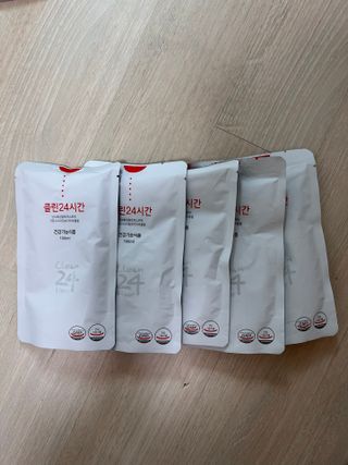클린24시간 1BOX(5포) + 전용보틀(500ml) — 5점을 준 리뷰어가 2022년 10월 올린 사용 사진