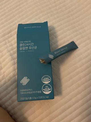 클린24시간 슬림앤유산균 1박스 (3.5g X 15포) — 5점을 준 리뷰어가 2022년 9월 올린 사용 사진