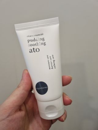 냉장고에 넣어요, 붉은 트러블 피부 다음날 진정되요 [버진팜스 푸딩수딩아토] — 5점을 준 리뷰어가 2021년 9월 올린 사용 사진