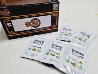 참유원 특허제조 활력 여주진액 여주즙 50포 — 5점을 준 리뷰어가 2022년 3월 올린 사용 사진