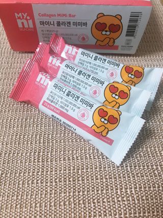 일동제약 마이니 마이니 늘씬날씬 콜라겐 세트 — 5점을 준 리뷰어가 2021년 2월 올린 사용 사진