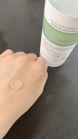 나나스킨 하이드로릴렉싱토너 — 5점을 준 리뷰어가 2021년 6월 올린 사용 사진