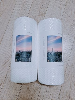 부직포나라 중금속유해물질ZERO 뜯어쓰는 주방 일회용수세미 60매 2매 — 3점을 준 리뷰어가 2022년 11월 올린 사용 사진