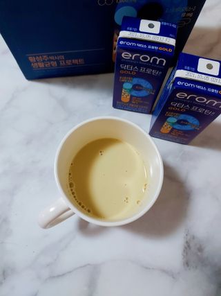 이롬 erom 닥터스 프로틴 골드 — 5점을 준 리뷰어가 2021년 5월 올린 사용 사진