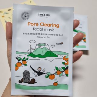 세뚜아(Cettua) [세뚜아] 포어 클리어링 마스크 Cettua Pore Clearing facial mask 5매 — 4점을 준 리뷰어가 2024년 4월 올린 사용 사진