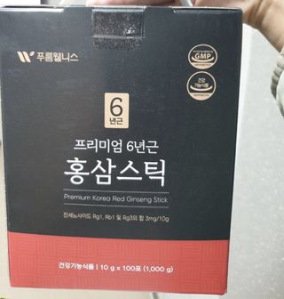 [푸름웰니스] 프리미엄 6년근 홍삼스틱 3mg x 100포 — 5점을 준 리뷰어가 2022년 4월 올린 사용 사진