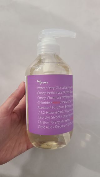 빅그린 베이비라인 3종세트 - 샴푸앤바디워시500ml,올인원로션500ml,바디크림170ml — 5점을 준 리뷰어가 2022년 11월 올린 사용 사진