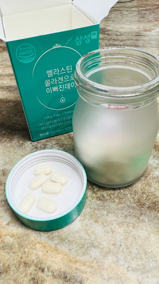 체인미 엘라스틴 콜라겐으로 이뻐진데이 500mg x 30정 — 5점을 준 리뷰어가 2021년 12월 올린 사용 사진