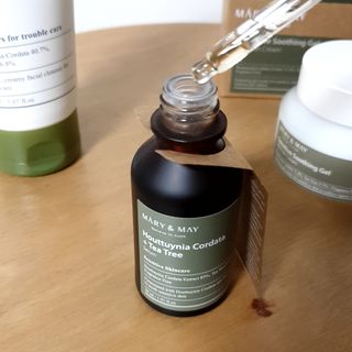 마리엔메이 센서티브 수딩 젤 크림 + 어성초 티트리 추출물 세럼 + 어성초 티트리 모공 클렌징 폼 — 4점을 준 리뷰어가 2021년 9월 올린 사용 사진