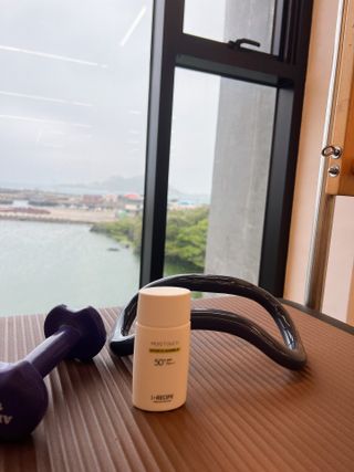 아이레시피 모이스트터치 스포츠 선밀크 50ml (SPF50+ PA+++) — 5점을 준 리뷰어가 2023년 4월 올린 사용 사진
