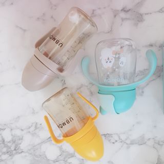 유비맘 트라이탄 코니빨대컵_컬러 랜덤 발송 — 5점을 준 리뷰어가 2021년 1월 올린 사용 사진