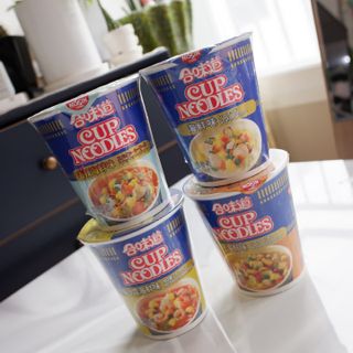 NISSIN 닛신 컵누들  4종 - 씨푸드오리지날, 씨푸드 스파이시, 씨푸드 커리, 씨푸드 XO소스 — 4.5점을 준 리뷰어가 2021년 10월 올린 사용 사진