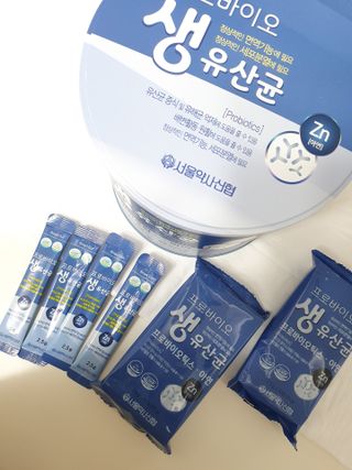 서울약사신협_프로바이오생유산균_2.5G x 100포 — 5점을 준 리뷰어가 2021년 3월 올린 사용 사진