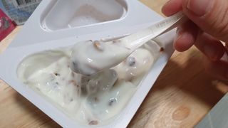 남양유업 또깍 접어 떠먹는 불가리스 2종 — 5점을 준 리뷰어가 2021년 1월 올린 사용 사진