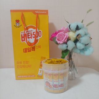 광동생활건강 프리 [광동] VB와 VC를 함유한 멀티 비타민 비타 500 데일리 스틱 180포 — 5점을 준 리뷰어가 2022년 7월 올린 사용 사진