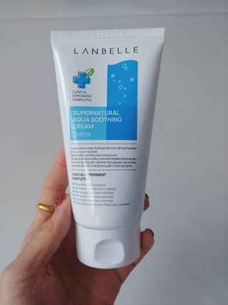 랑벨 수퍼내츄럴 아쿠아 수딩 크림 100ml — 4점을 준 리뷰어가 2022년 4월 올린 사용 사진