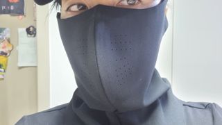 [AVAVE] 어베이브 올인원히트 스포츠 골프 방한 넥워머 마스크 — 3점을 준 리뷰어가 2024년 1월 올린 사용 사진